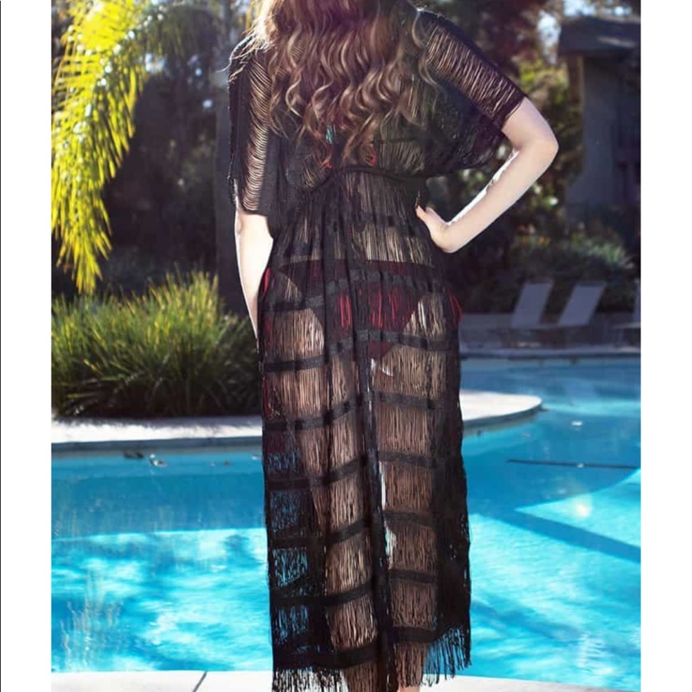 COPY - New!! Michaela maxi fringe dress